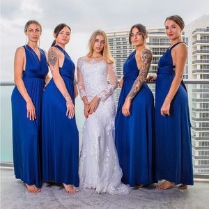 Infinity Bridesmaid Dress, Convertible Dress, Long Dress, Multi-way Dress